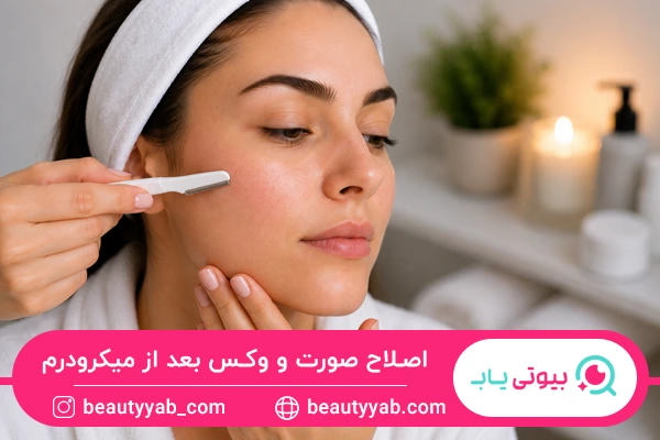 اصلاح صورت و وکس بعد از میکرودرم