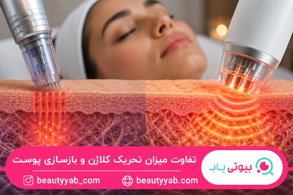 تفاوت میزان تحریک کلاژن و بازسازی پوست